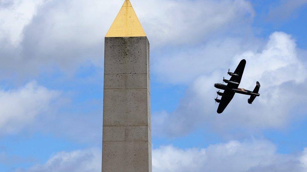 Lancaster Bomber flypast