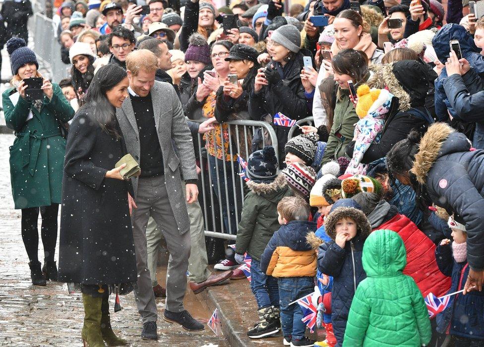 Meghan and Harry on walkabout in Bristol