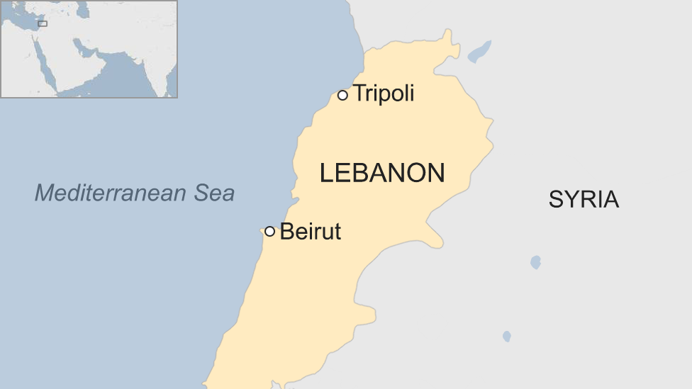 Map of Lebanon