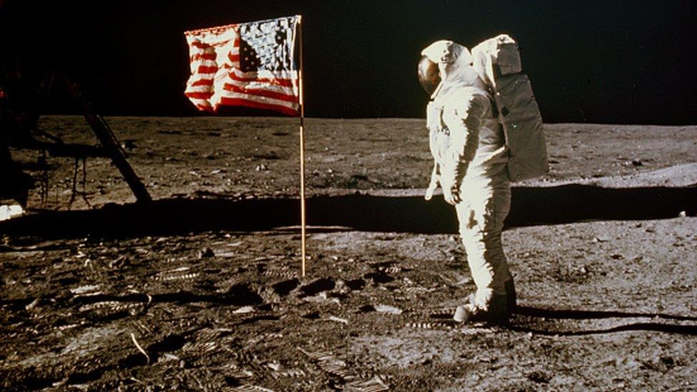 Archive image of Neil Armstrong on the moon