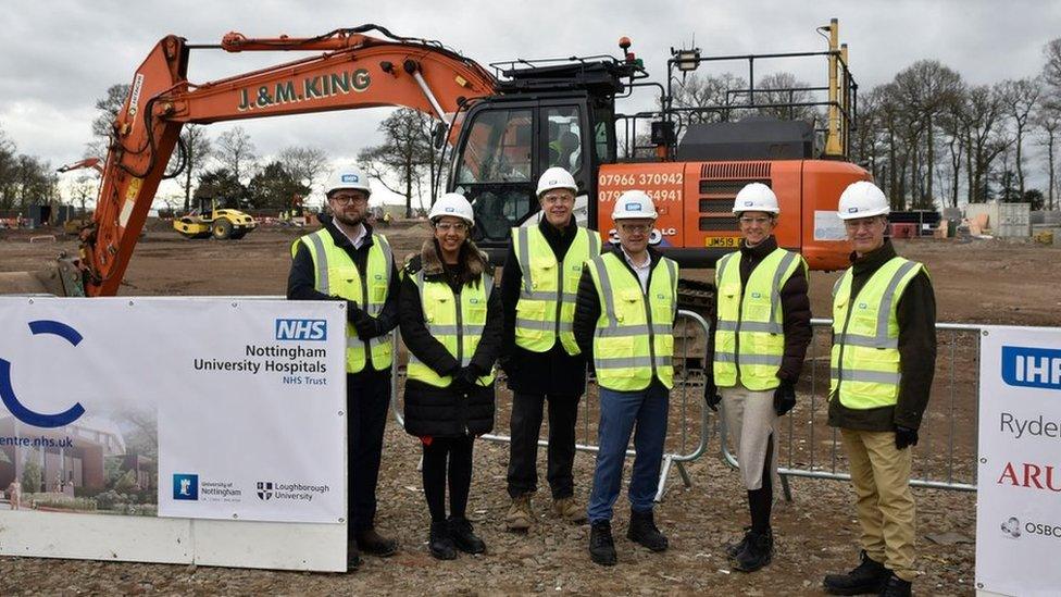 Dignitaries on the site