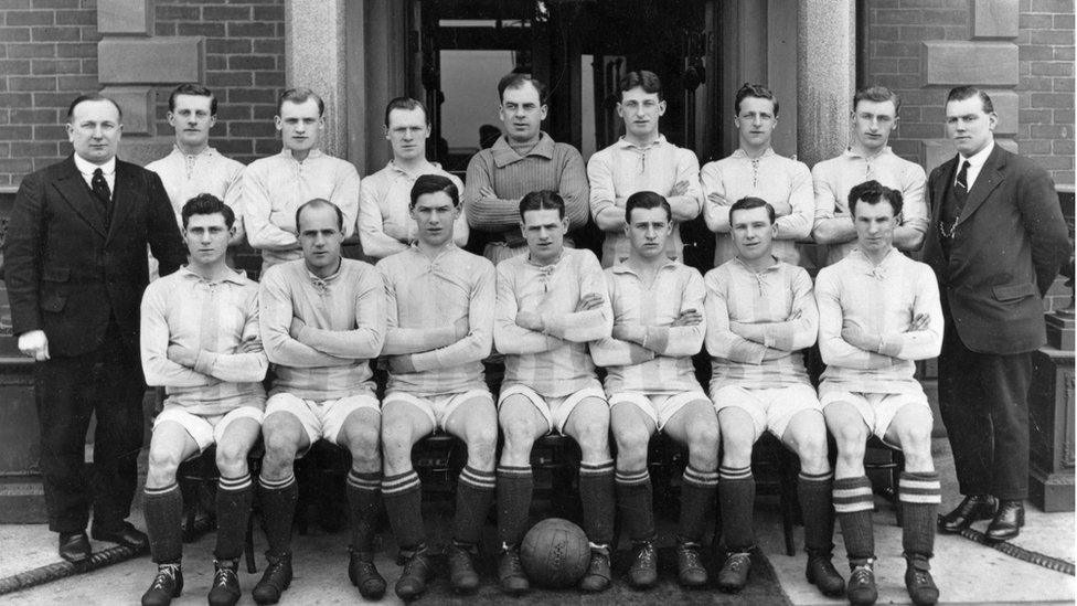 Huddersfield team in 1922