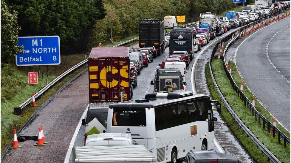 Traffic jam on the M!