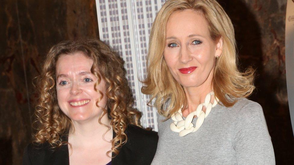 Georgette Mulheir and JK Rowling