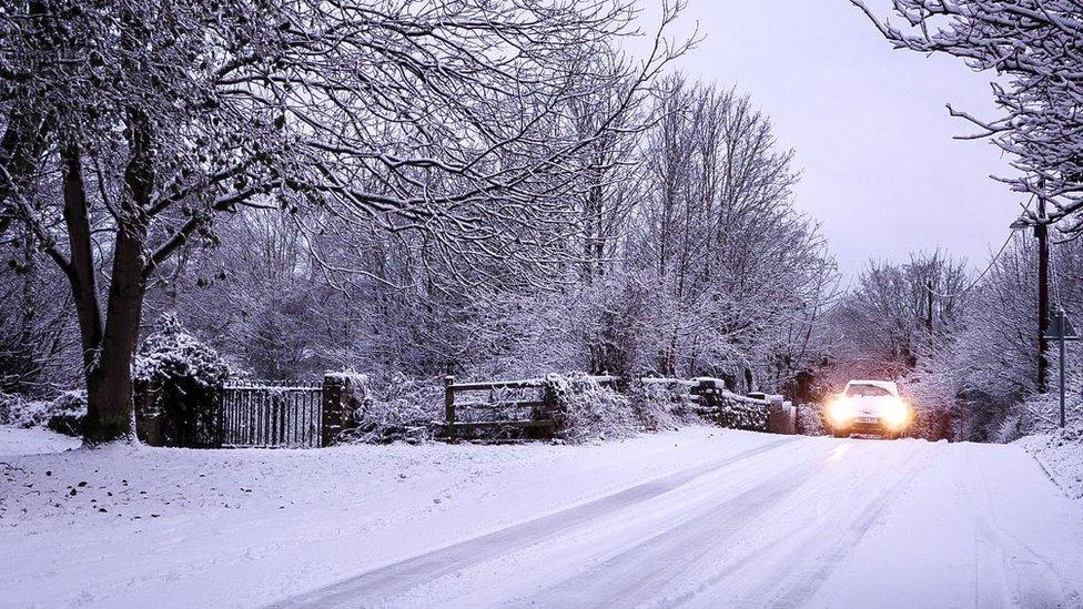 Car in snow