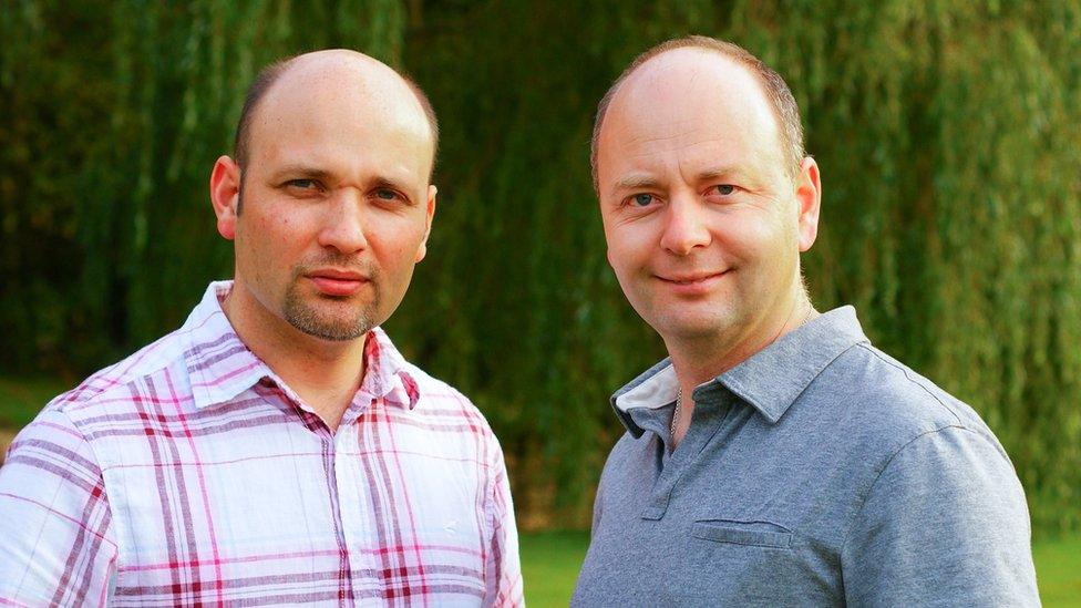 James Smith (left) and his brother Stephen