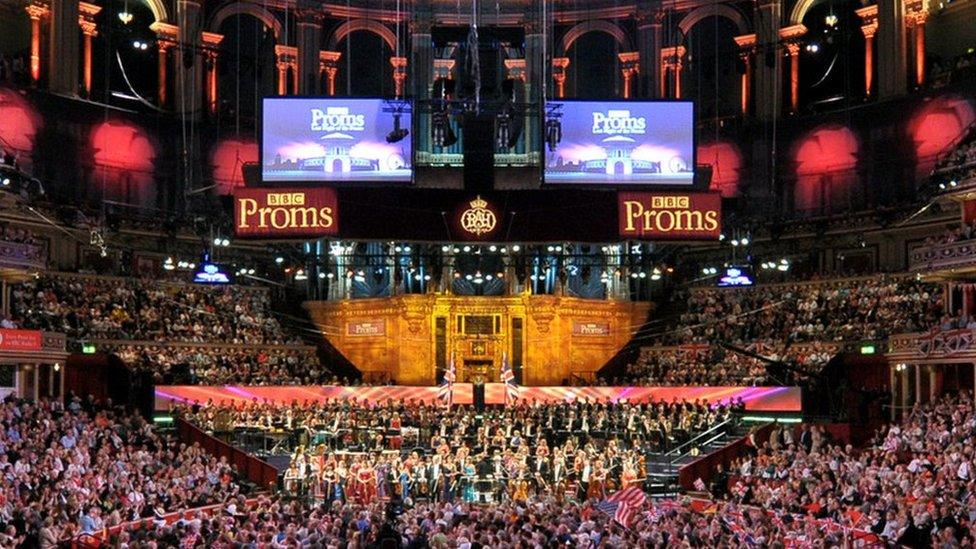 Inside the Royal Albert Hall during the Proms