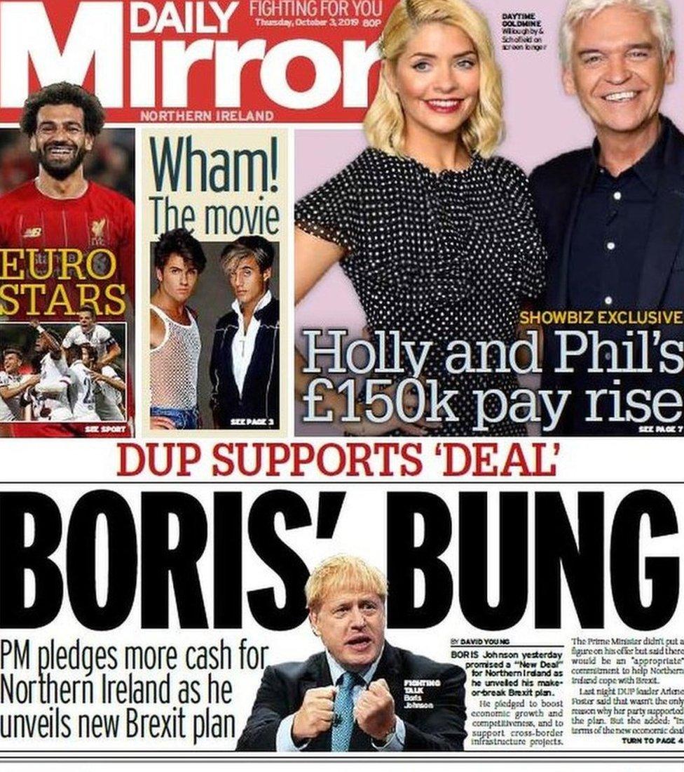 Daily Mirror front page