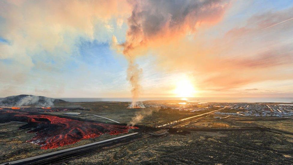 Grindavik lava flow