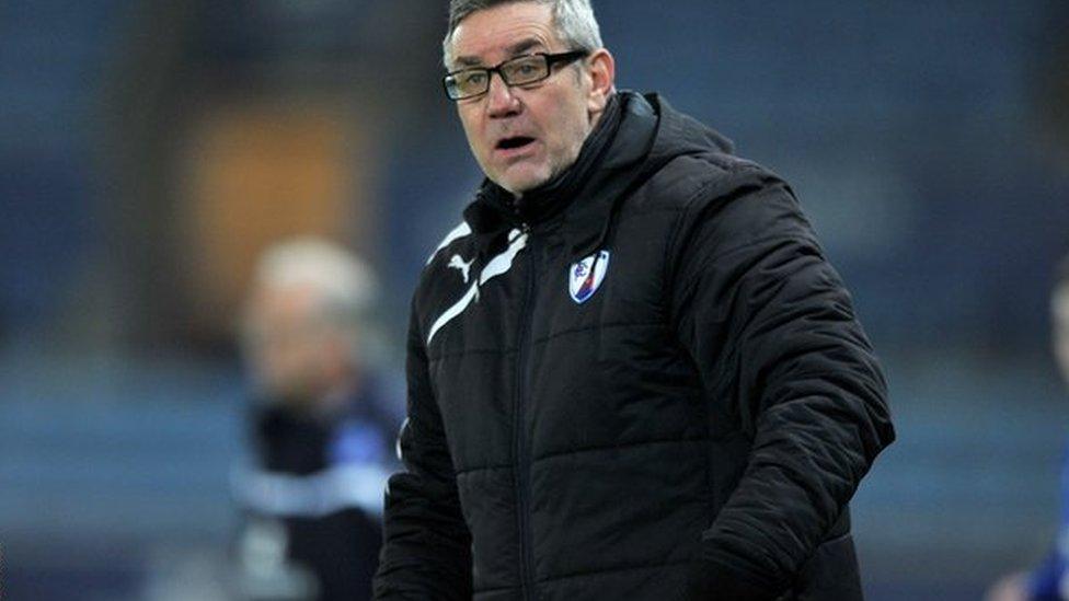 Mark Smith, pictured when he was Chesterfield manager