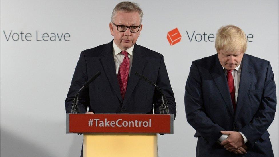 Michael Gove and Boris Johnson