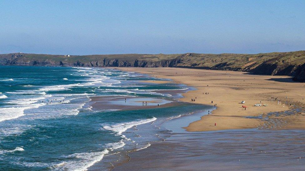 Perranporth beach