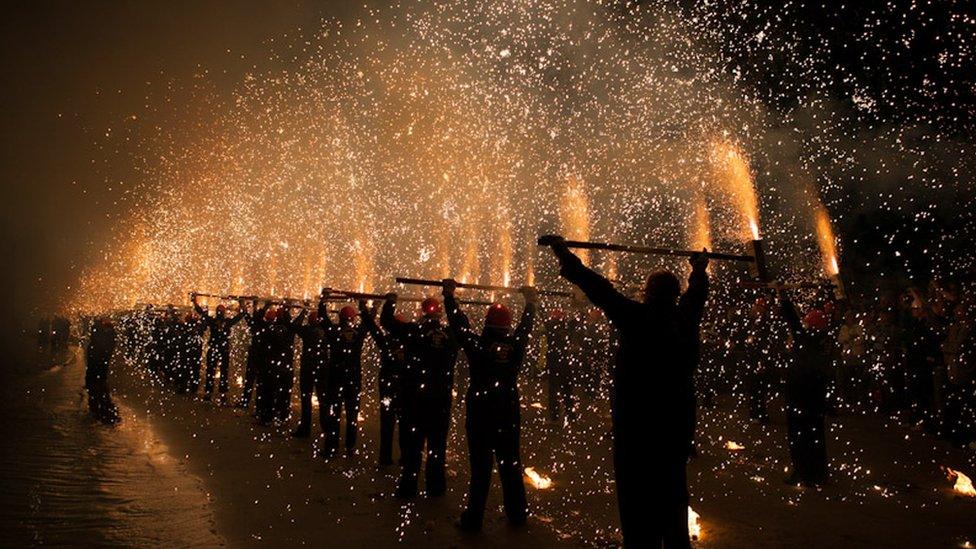 The opening ceremony for the sailing events at the 2012 Olympics