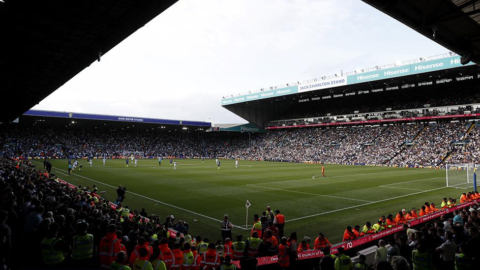 Crowd inside Elland Road