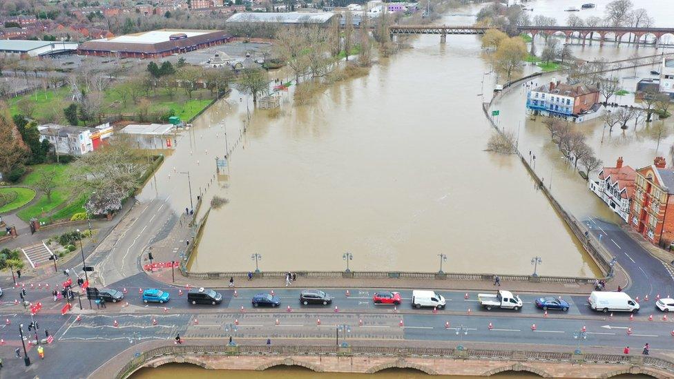 Flooding in Worcester