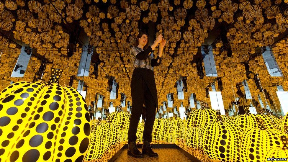 Pumpkin artwork valued up to £600,000 smashed by selfie