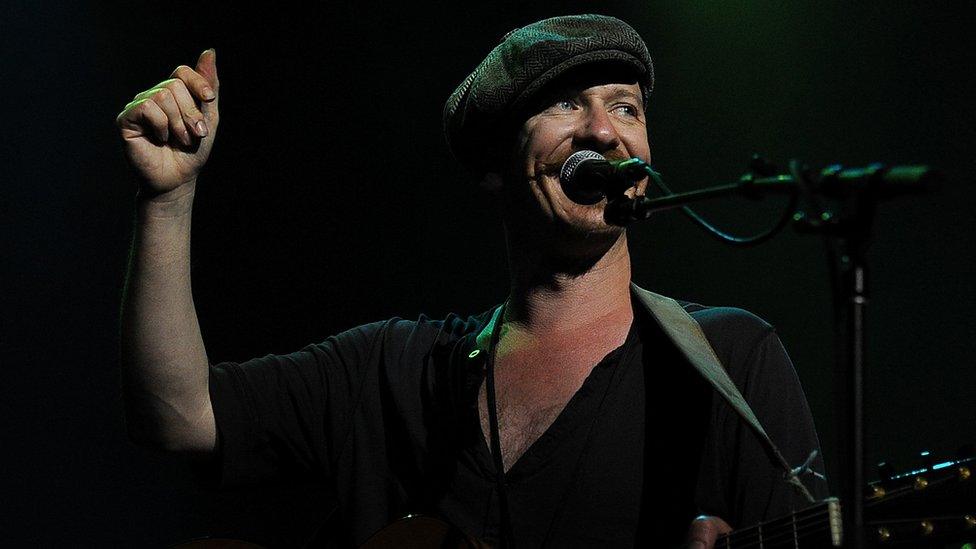 Foy Vance performing on stage