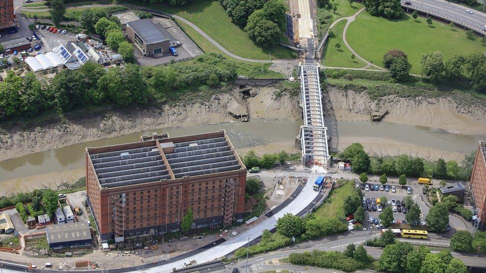 The Ashton Avenue swing bridge makes up part of the Metrobus route through south Bristol