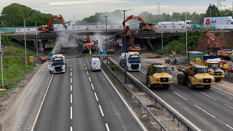 Bridge demolition