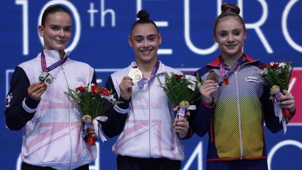 Jessica and Alice with their medals