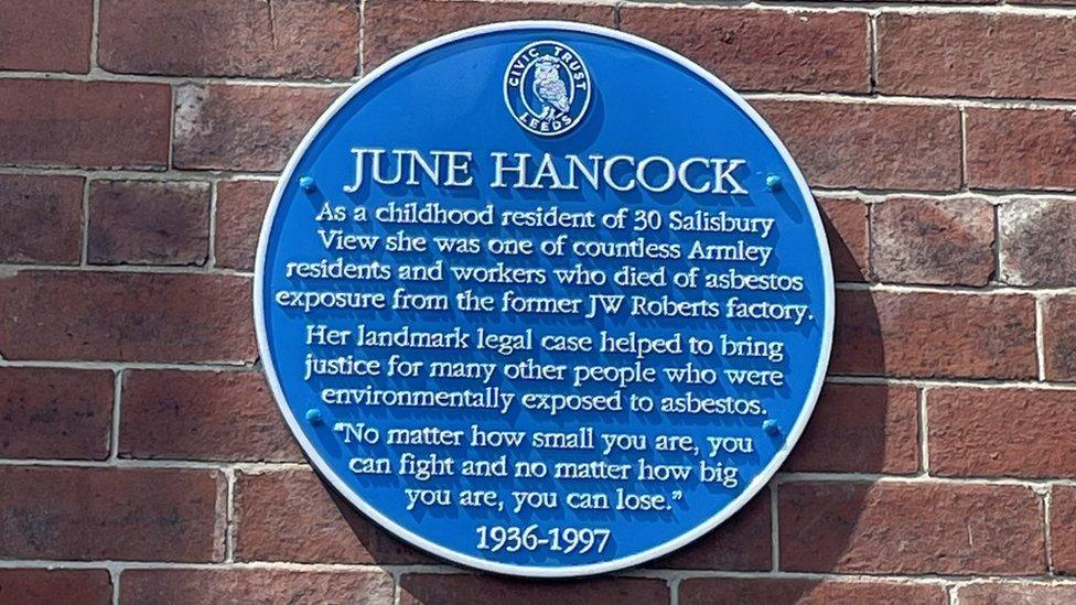 Blue Plaque for June Hancock