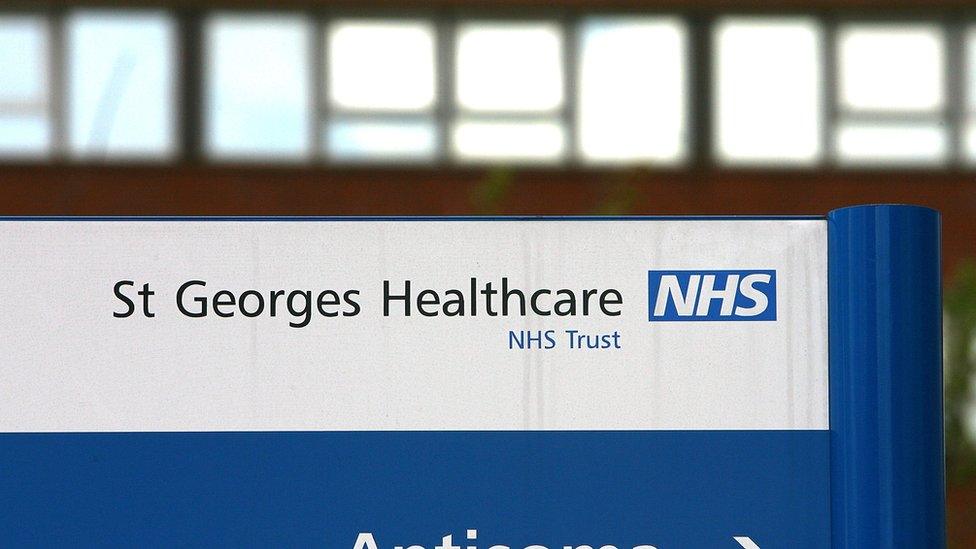 A general view of St George's Hospital in Tooting, one of the hospitals run by St George's NHS Trust