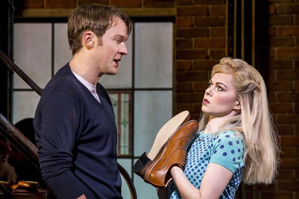 Killian Donnelly (Charlie) and Amy Lennox (Lauren) in Kinky Boots - photo Matt Crocket