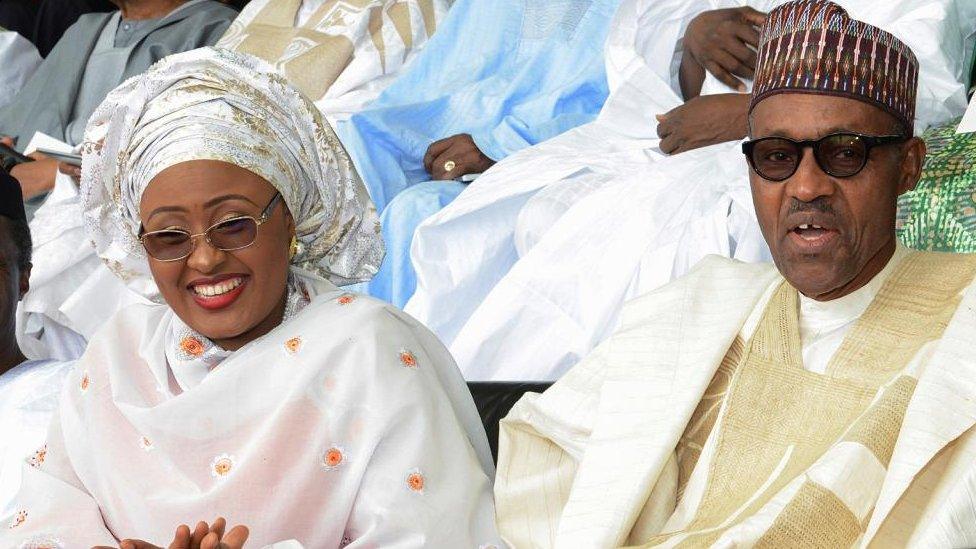 Nigerian President Muhammadu Buhari and his wife Aisha Buhari, during his inauguration in Abuja, Nigeria 29 May 2015