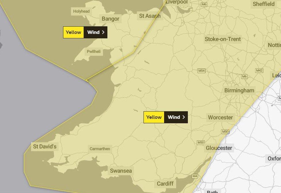 New weather warnings come into force on Saturday and will last until Sunday