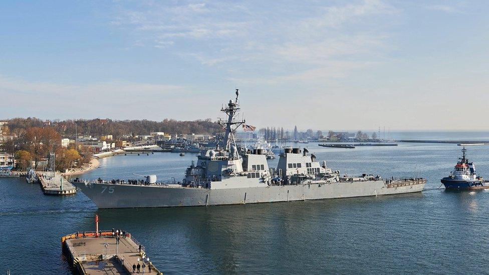 USS Donald Cook in Gdynia, Poland, 8 Apr 16