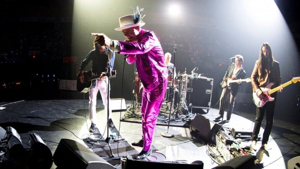 Tragically Hip on stage