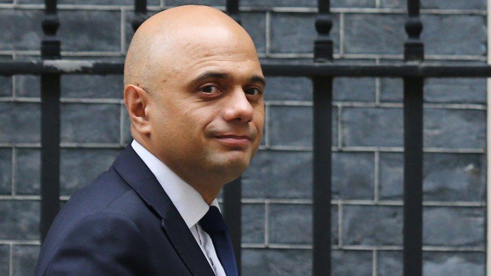 Sajid Javid at Downing Street