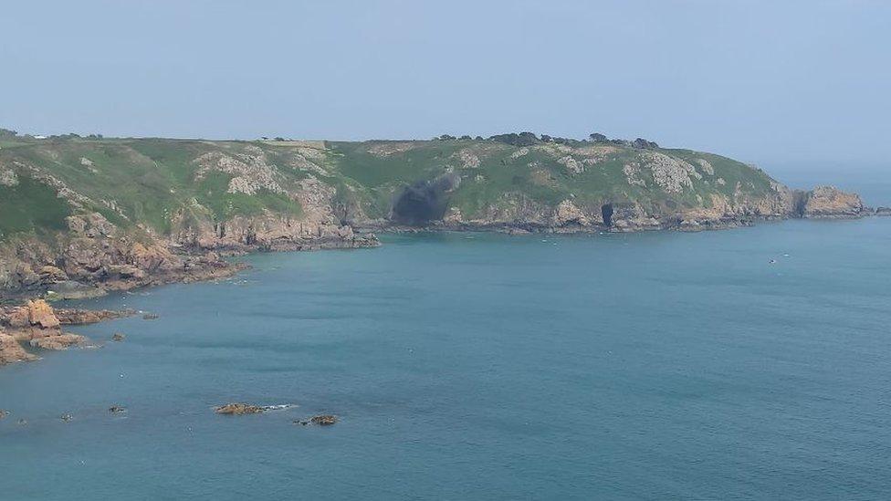 Explosion on Guernsey's south coast