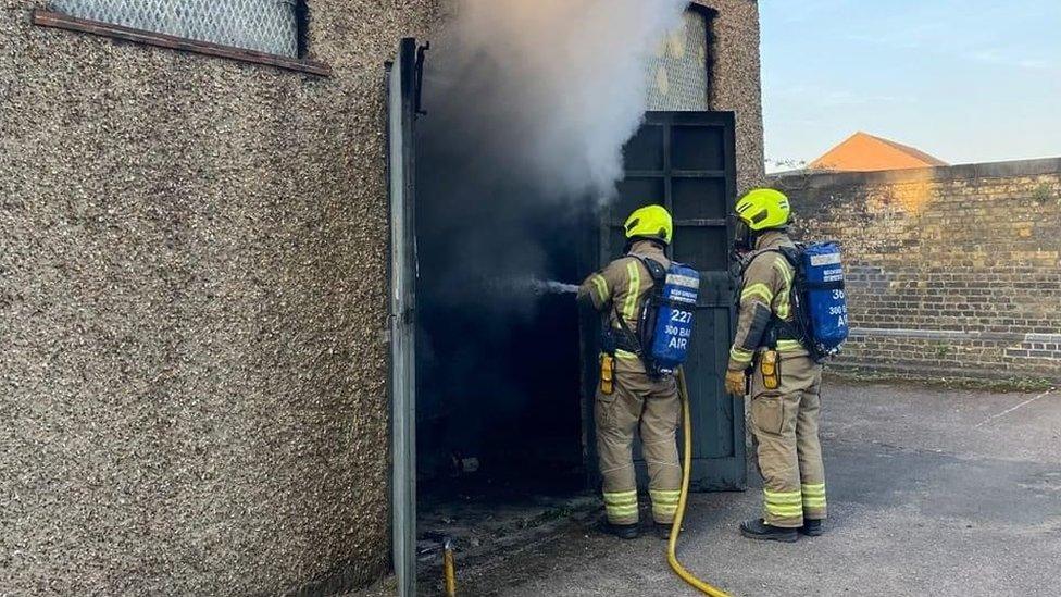 Electrical sub station fire