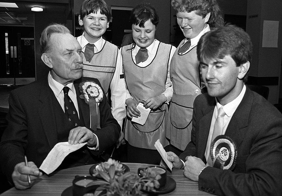 Enoch Powell and Jeffrey Donaldson