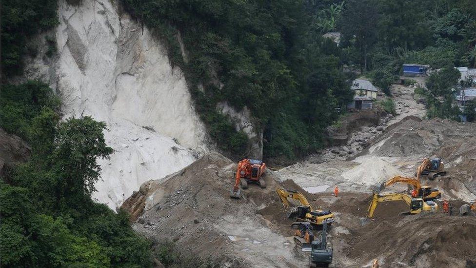 Bulldozers move land in Cambray 2 on 5 October, 2015.