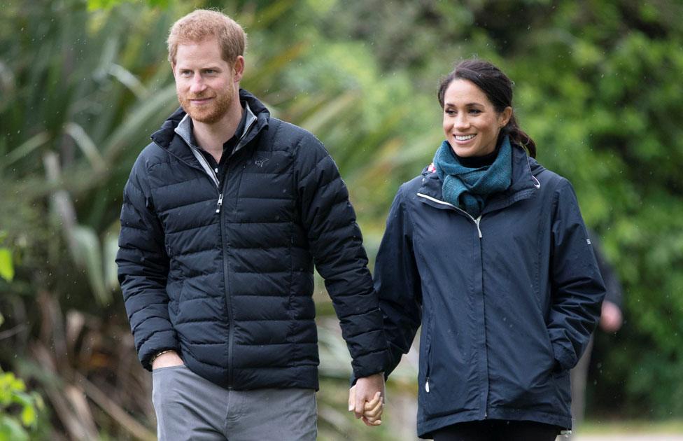 Meghan and Harry at Abel Tasman National Park