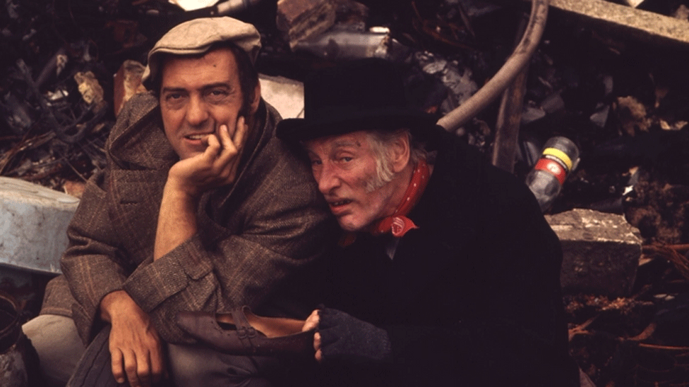 Harry H Corbett as Harold and Wilfrid Brambell as Albert Steptoe