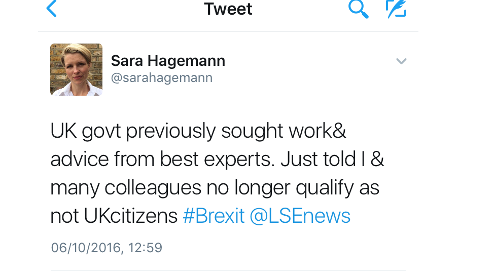 Sara Hagemann tweet