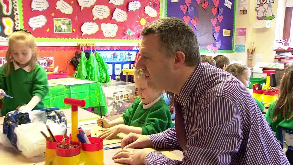 Principal Kevin Donaghy spoke to the BBC about budget problems in April