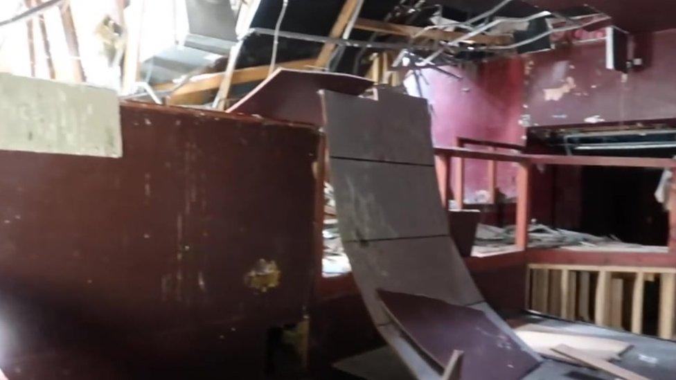 Footage has emerged of how the former nightclub looked inside some time before the fire