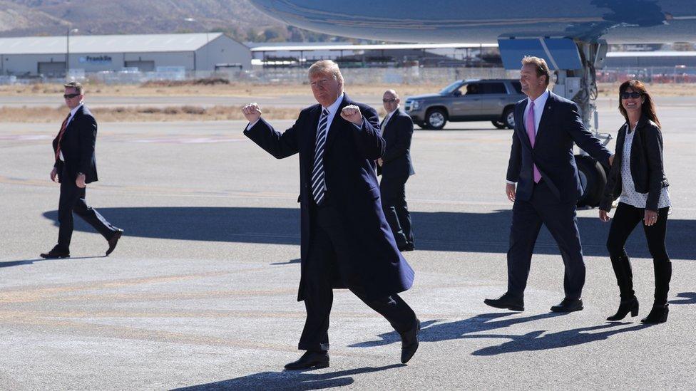 US President Donald Trump in Nevada