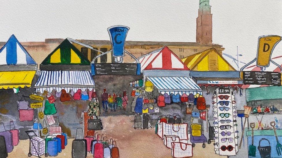 Norwich market by Nick Chinnery