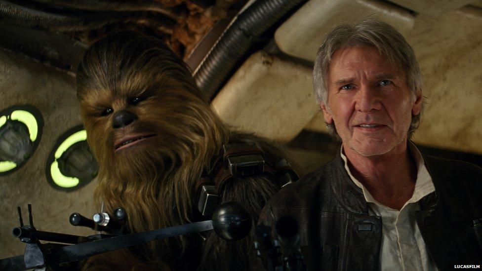 Chewbacca and Han Solo