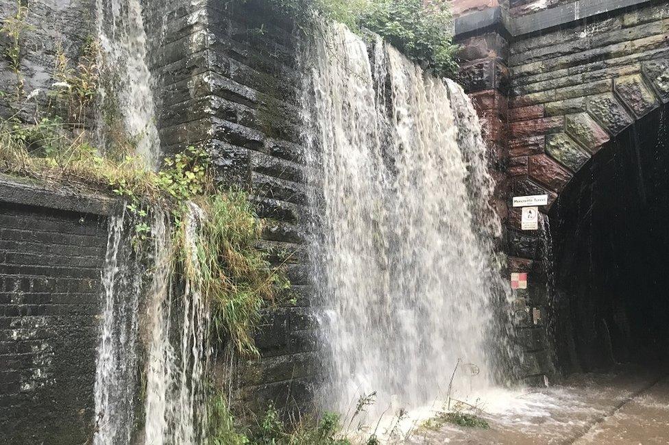 Flooding at Moncreiffe Tunnel