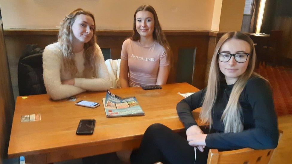 Megan Hughes, Ella Dokk-Olsen and Amelia Cole-Jones