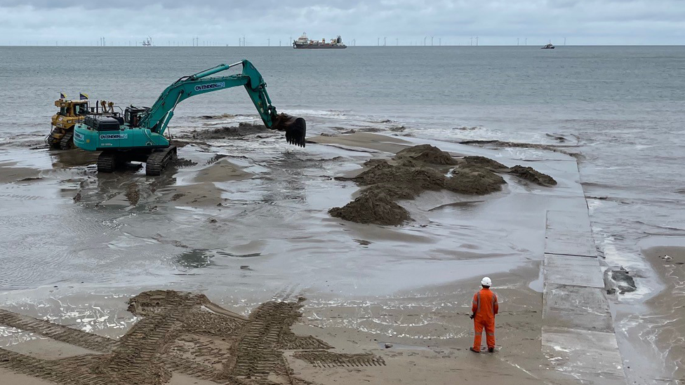 Sand dredging