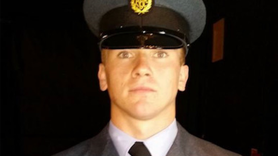 Corrie McKeague in uniform