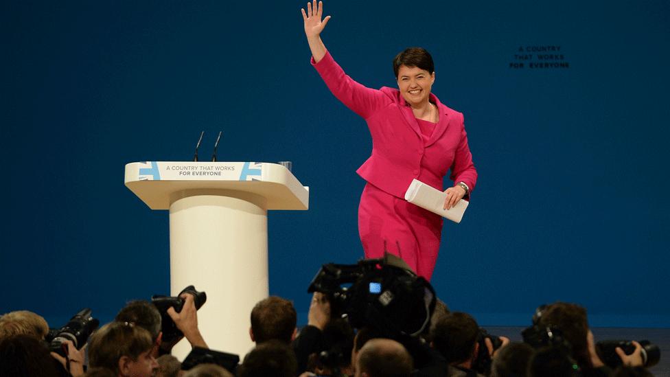 Ruth Davidson at the Tory conference