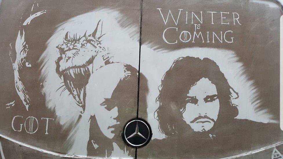 Ruddy Muddy's drawing of Game of Thrones